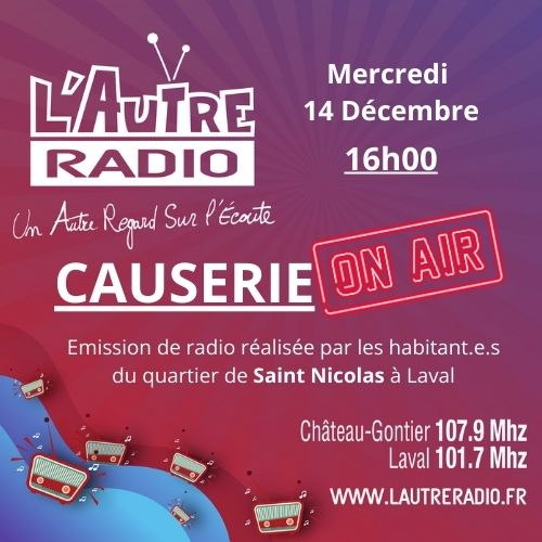 Causerie on Air #3 Ateliers Radio Causerie on Air #3