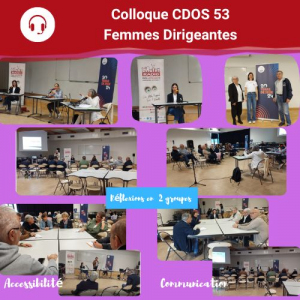 Vie Associative Colloque C.D.O.S. 53 Femmes Dirigeantes du 07 05 2022